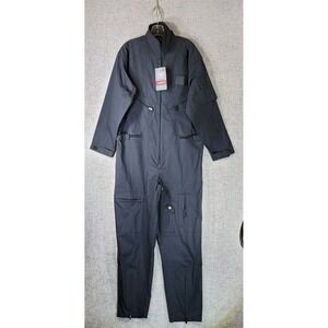 Rothco Military Flight Suit Coveralls Mens S Black Intermediate Cotton Blend NEW